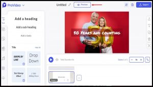 Preview the wedding anniversary video, Wedding anniversary video maker - ProVideo